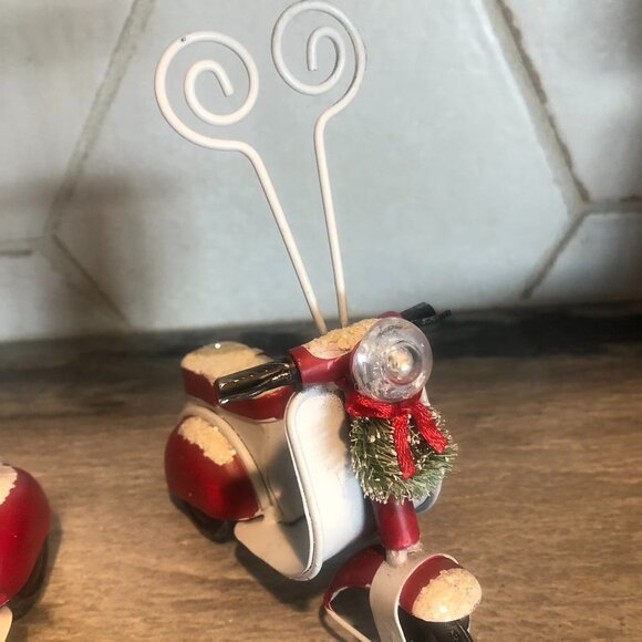 PIER 1 LED VINTAGE STYLE SCOOTER CARD/PHOTO HOLDER - Picture 8 of 8